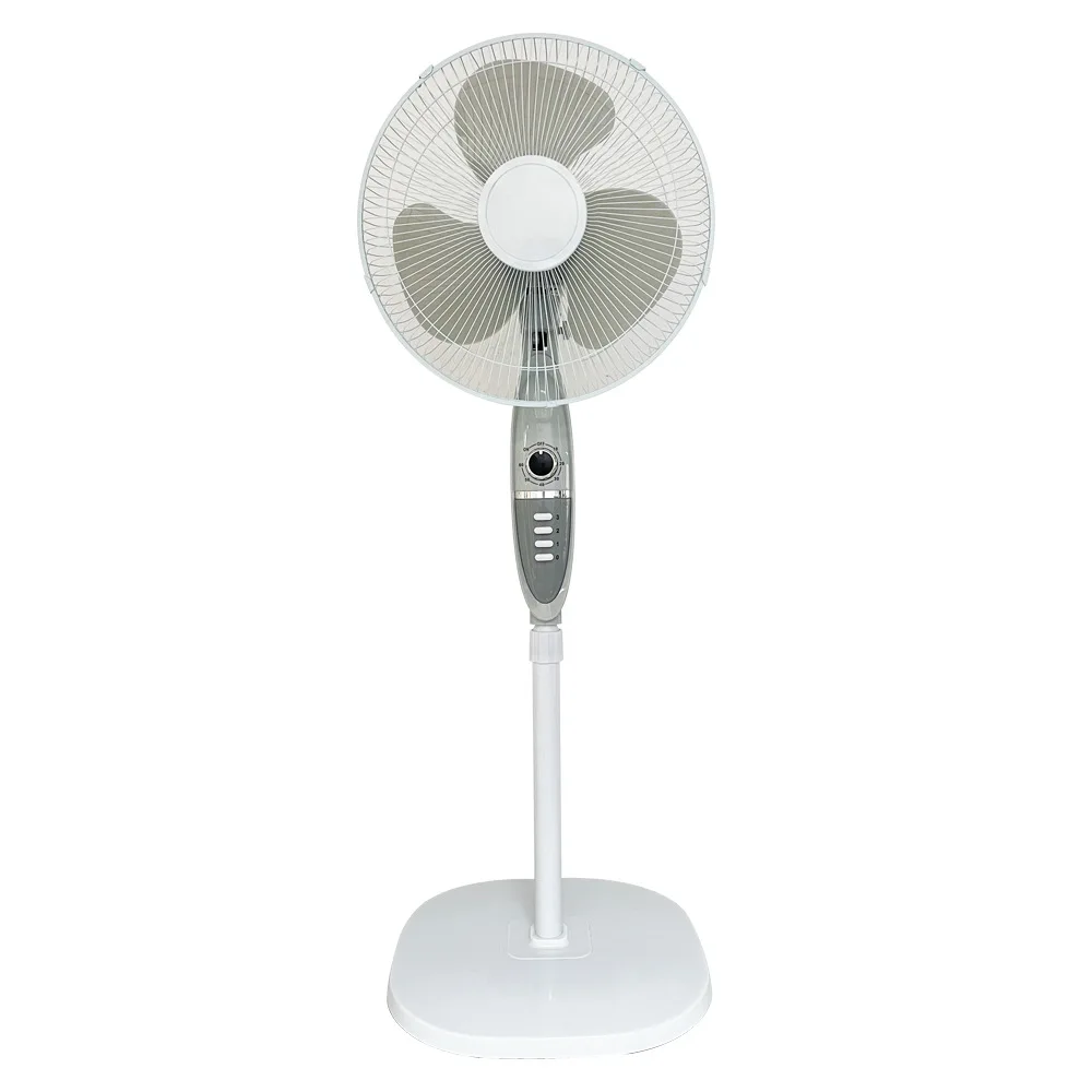 Hot Selling White Commerical Oscillating Rechargeable Electric Stand Fan