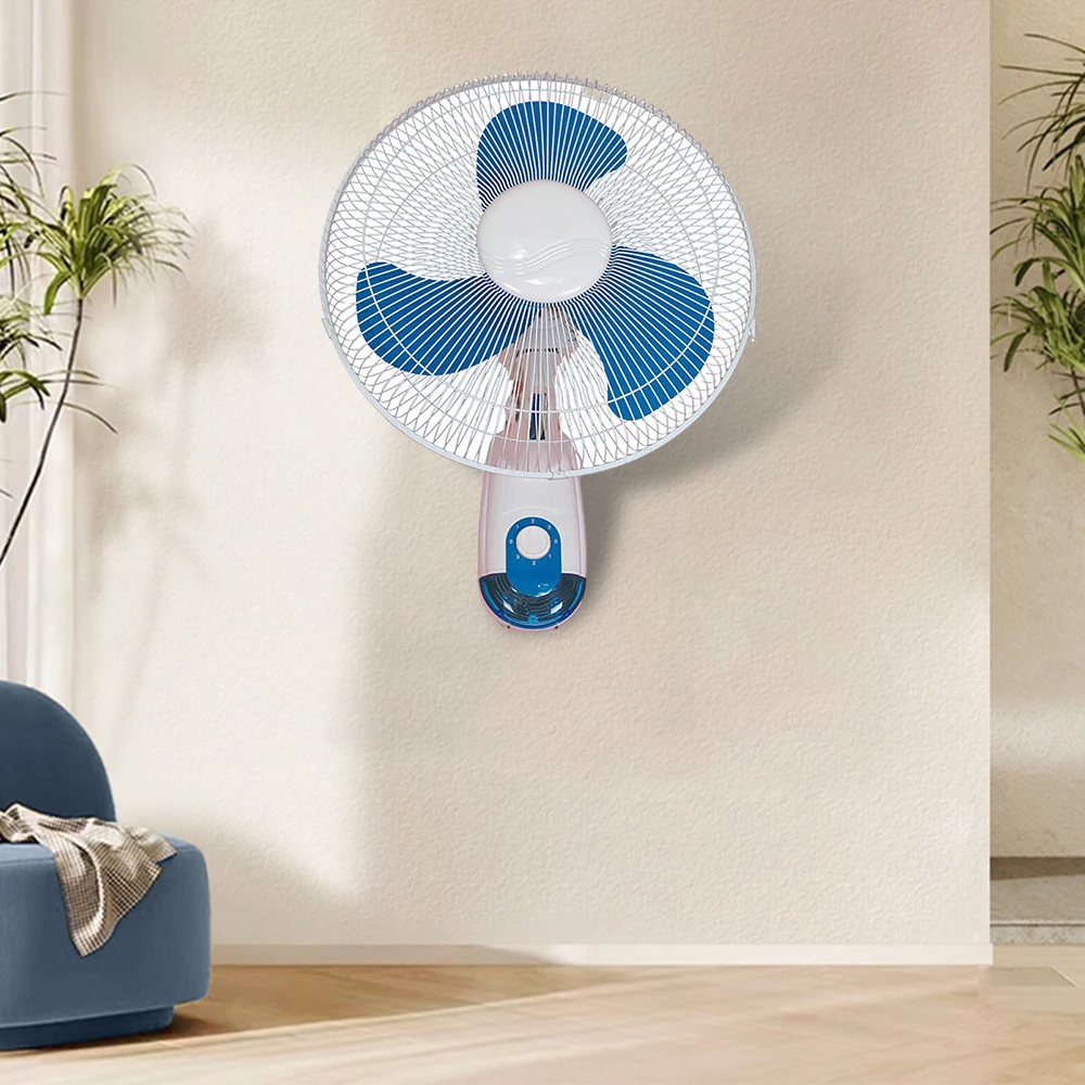 Household Mechanical Remote Control 7.5 Hours Timing Ac 220V 16-Inch Wall Mounted Fan