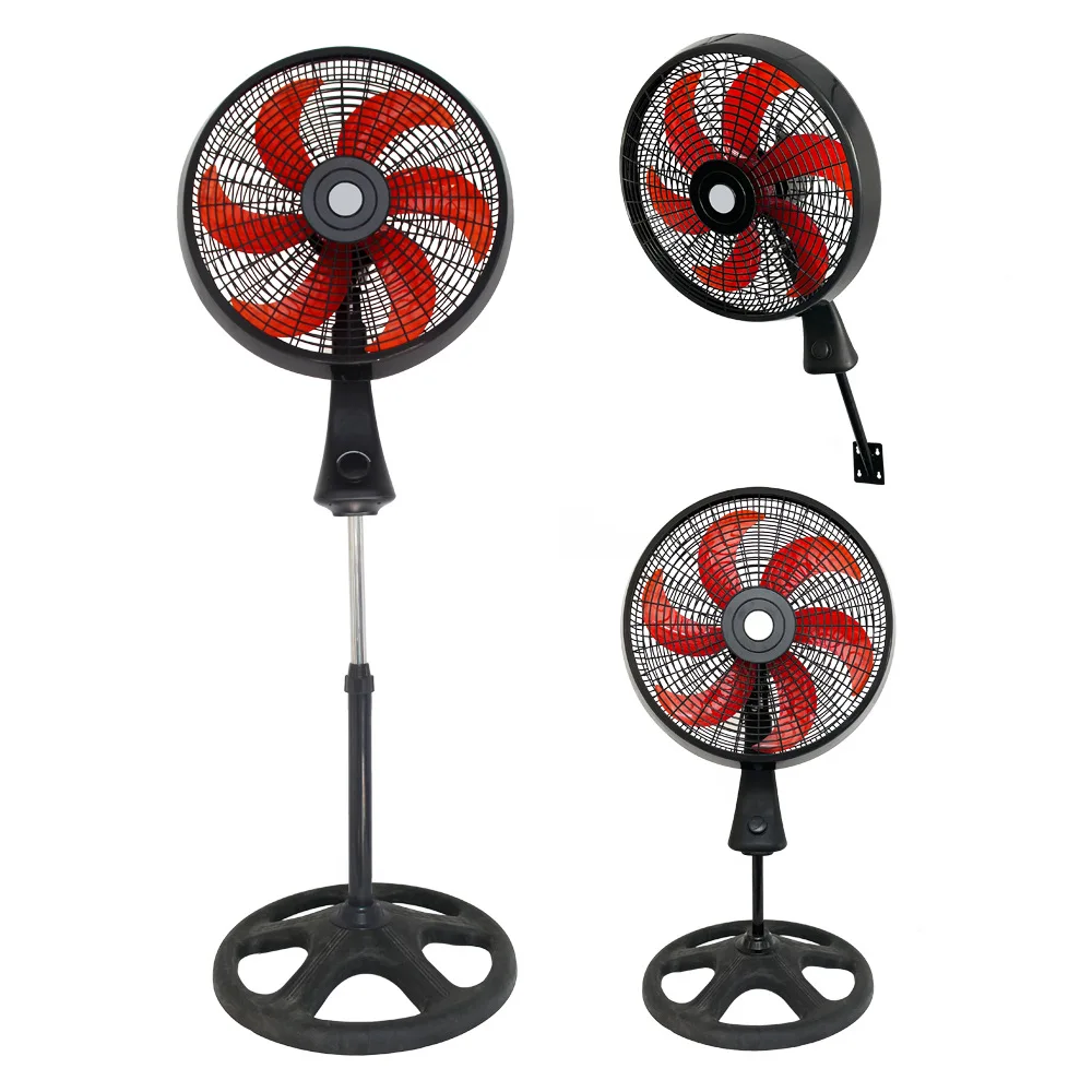 New Design Plastic Household Degree Rotation Wall Fan Standing Fan Electrical Stand Fan