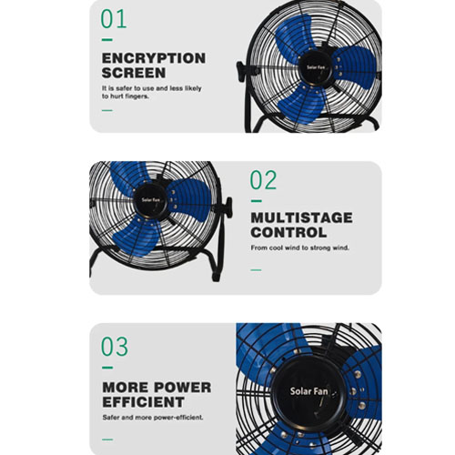 New Design Plastics outdoor mini ventilador recargable con panel solar ventiladores recargables fan