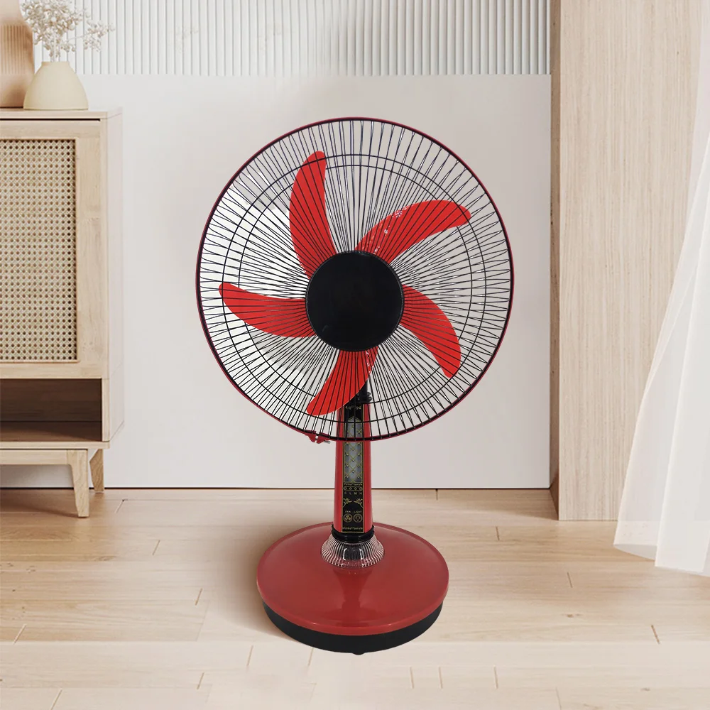New hot plastic Household Oscillating high speed stand electric dc smart table fan with led light Table Fan