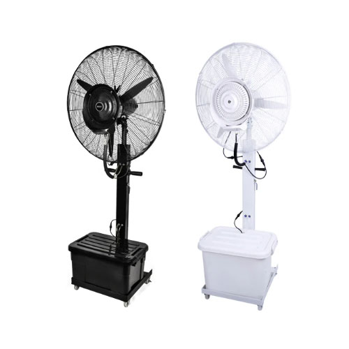 Top pick plastic industrial remote control quality standing electric fan wholesale with humidifier water mist fan