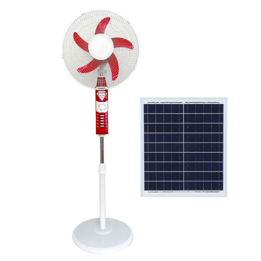 plastic household remote control 16-inch solar fan