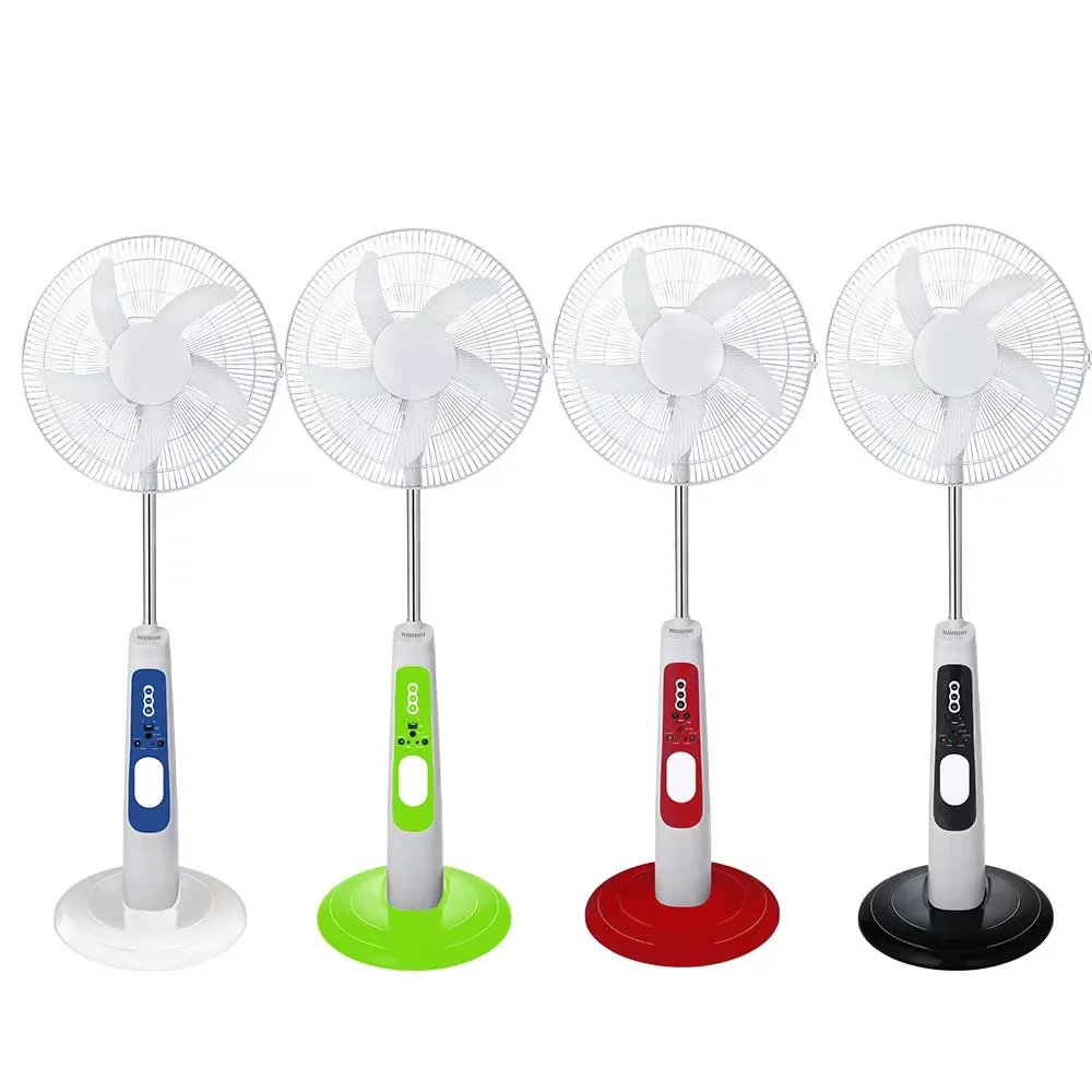 Hot selling plastic household remote control los mejores ventilador recargable de 10 horas ventilation fan solar fan