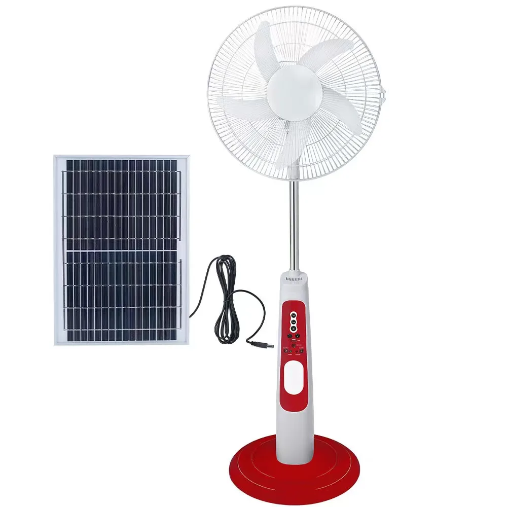 Hot selling plastic household remote control los mejores ventilador recargable de 10 horas ventilation fan solar fan