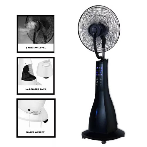 wholesale large household indoor water tank cooling fan with a remote control mist fan
