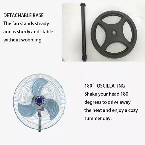 with big power motor aluminum blade standing WALL FAN & FLOOR FAN 3IN 1